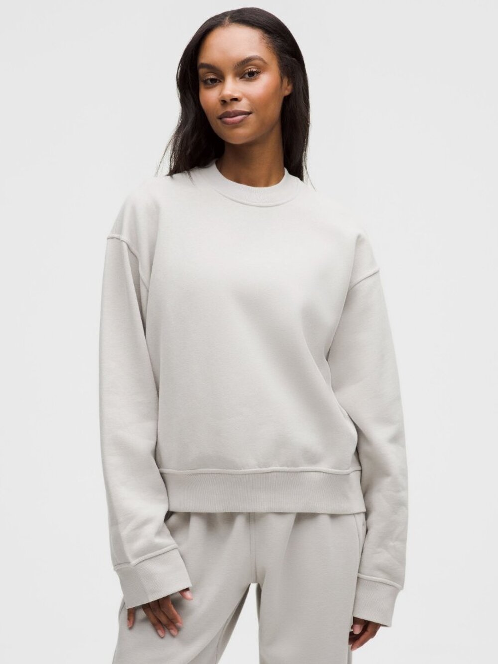 Lululemon Steady State Crew Dove Grey